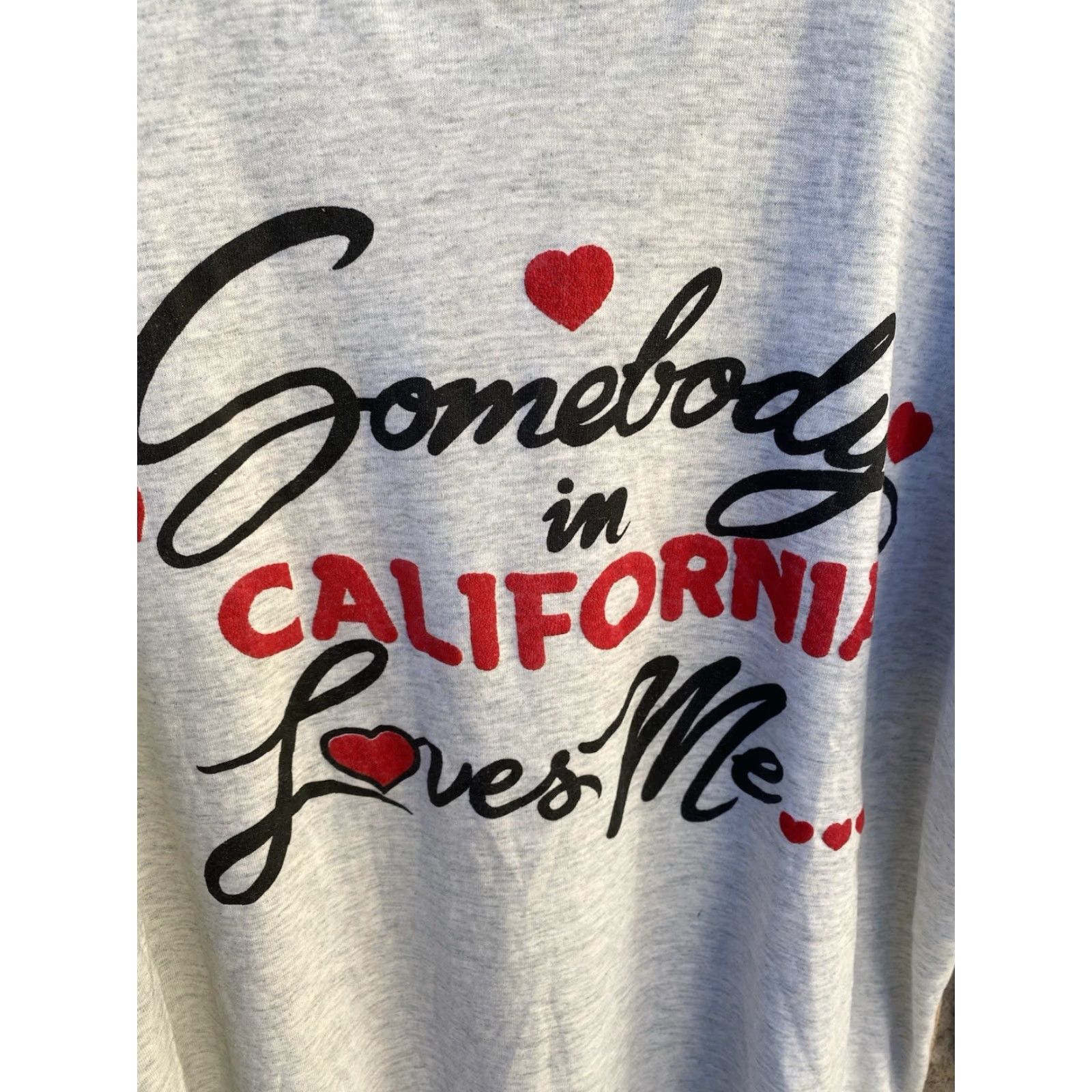 Vintage VINTAGE Somebody In California Loves Me T-Shirt Size US XL / EU 56 / 4 - 3 Thumbnail