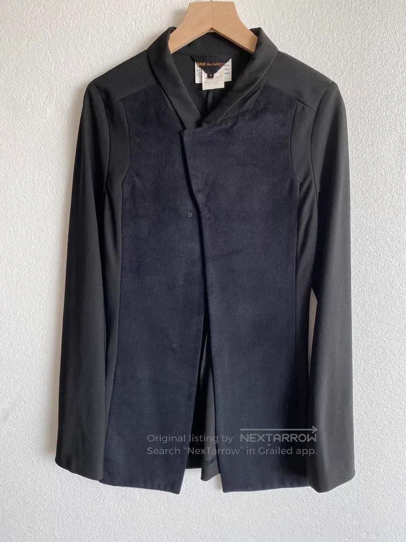 Comme des Garcons Comme des Garcons Black Wool Silk Mix Jacket Size S / US 4 / IT 40 - 2 Thumbnail