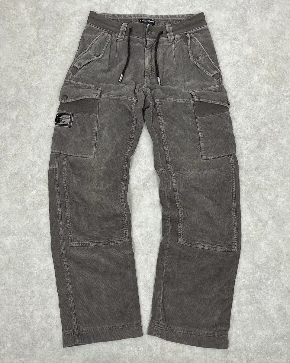Dolce & Gabbana Dolce & Gabbana Grey Multipockets Cargo Pants Size US 31 - 4 Thumbnail