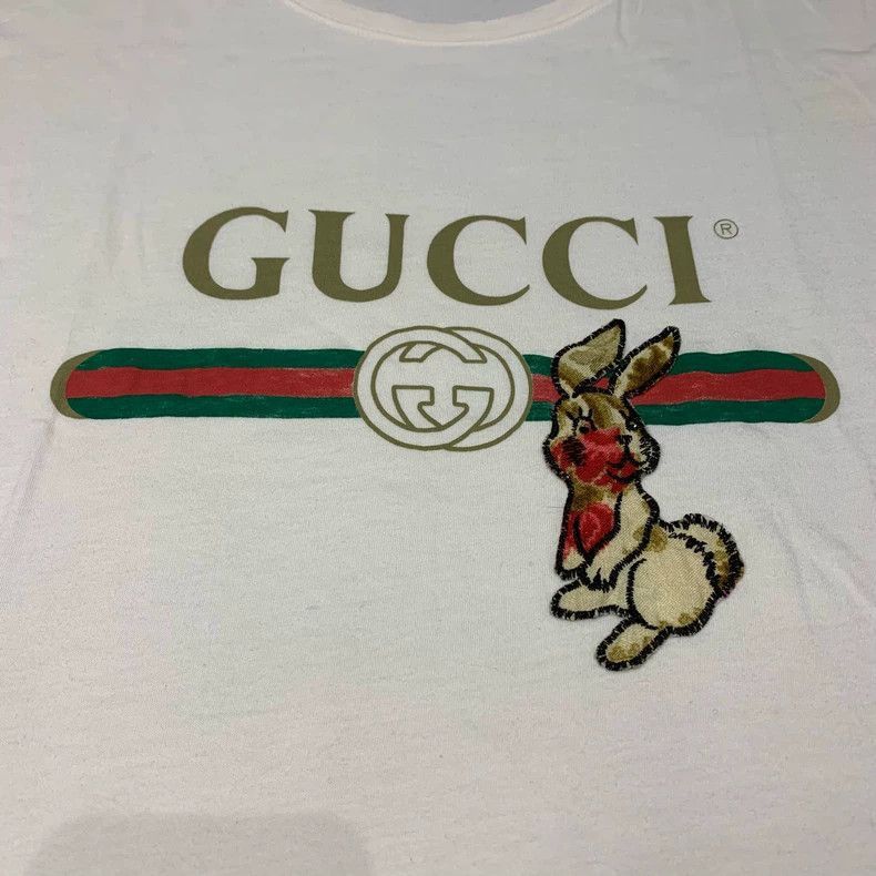 Gucci Gucci Rabbit Graphic Short Sleeve T-Shirt-2508 Size US L / EU 52-54 / 3 - 5 Thumbnail