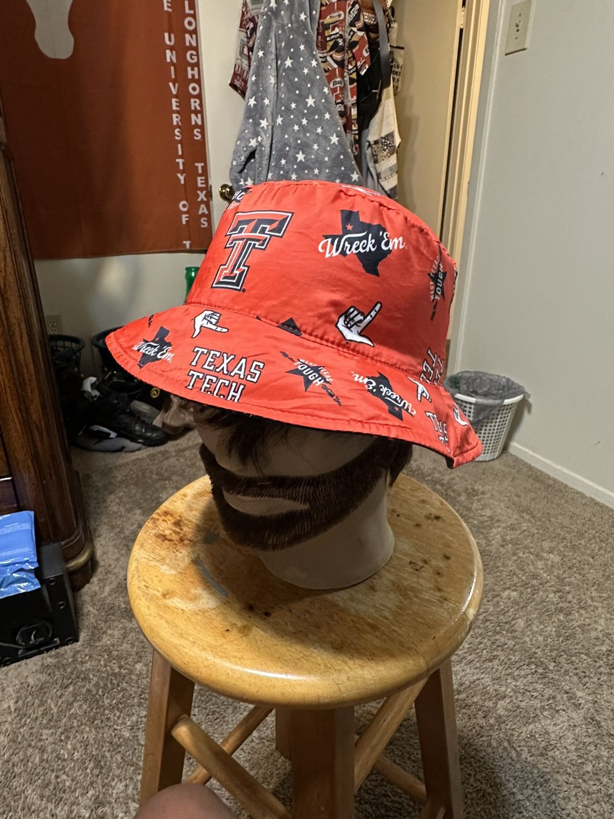 NCAA Vintage NCAA Texas Tech “reversible” bucket hat 00s Size ONE SIZE - 6 Thumbnail