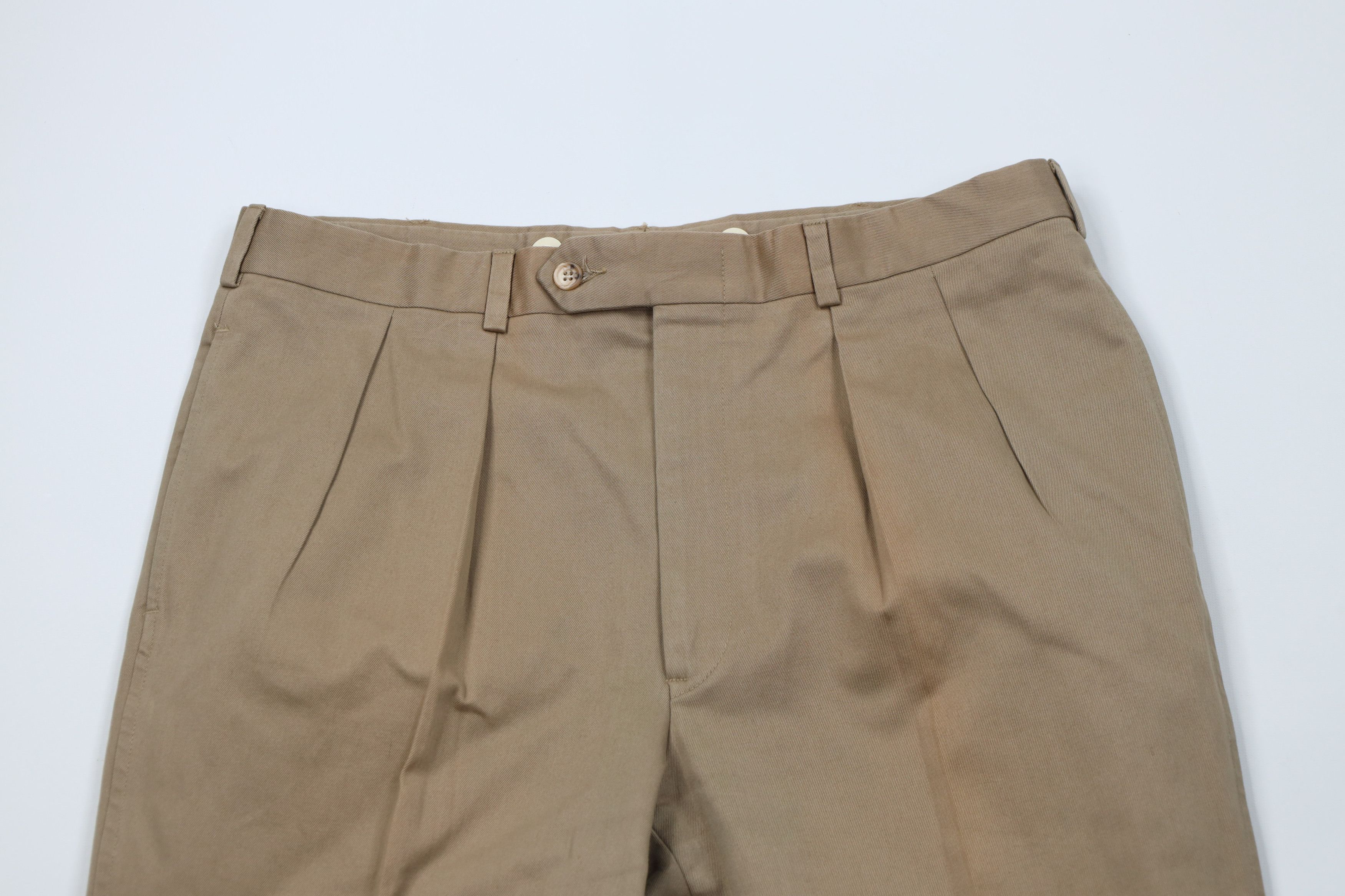 Lands' End Vintage 70s Lands End Heavy Wide Leg Chino Pants Cotton USA Size US 36 / EU 52 - 2 Thumbnail