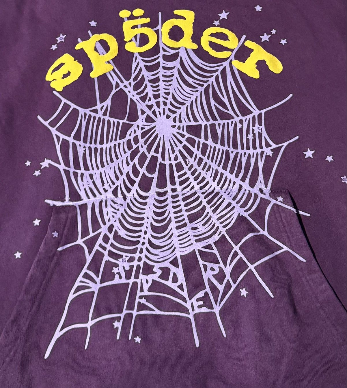 Sp5der PURPLE STAR OG WEB V2 HOODIE Size US S / EU 44-46 / 1 - 2 Thumbnail