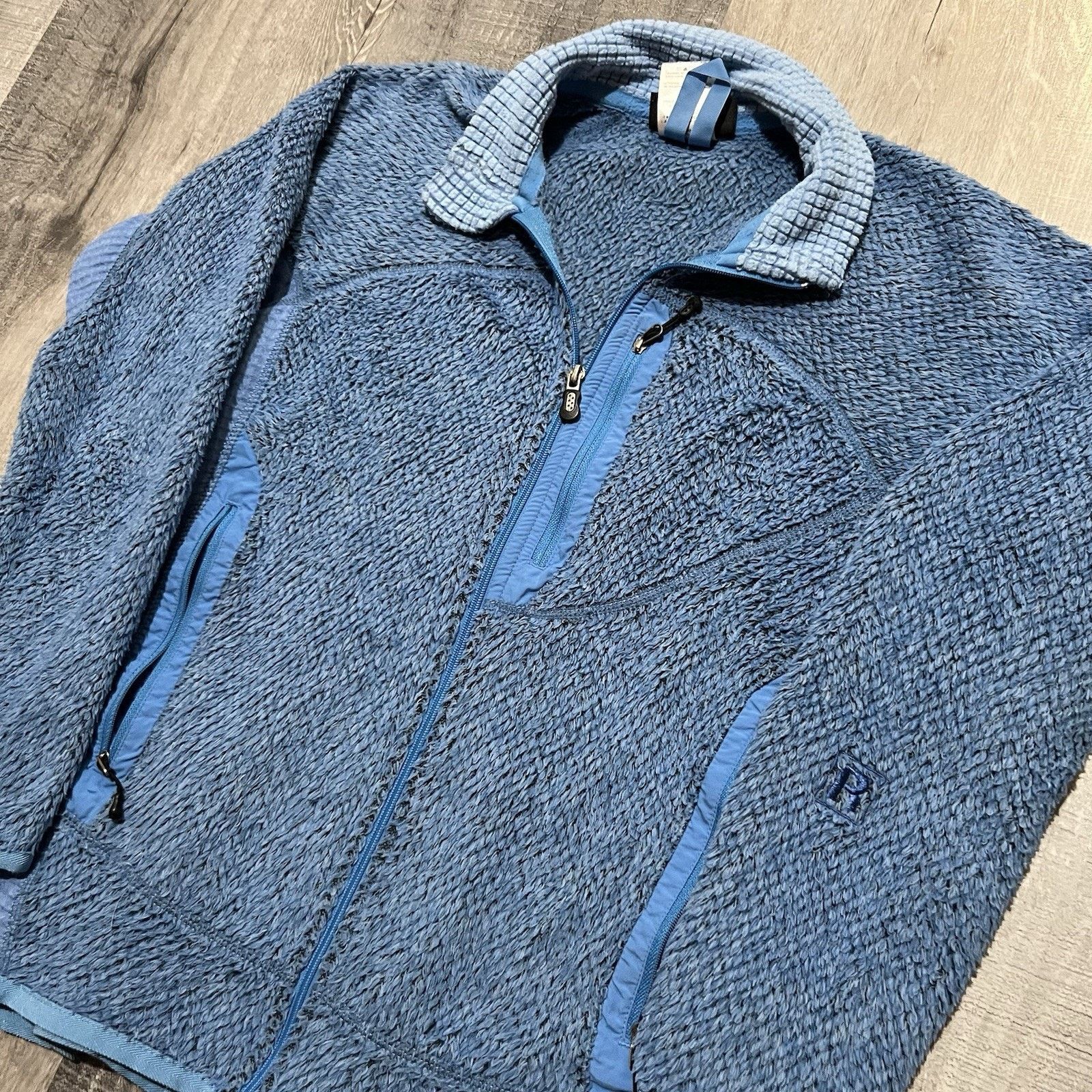 Patagonia VTG Patagonia Regulator Fleece Blue Y2K Micro Grid Lined S Size S / US 4 / IT 40 - 3 Thumbnail
