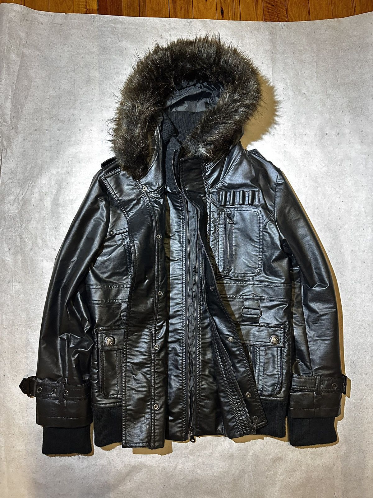 In The Attic IN THE ATTIC TACTICAL LEATHER RIDER JACKET Size US M / EU 48-50 / 2 - 3 Thumbnail