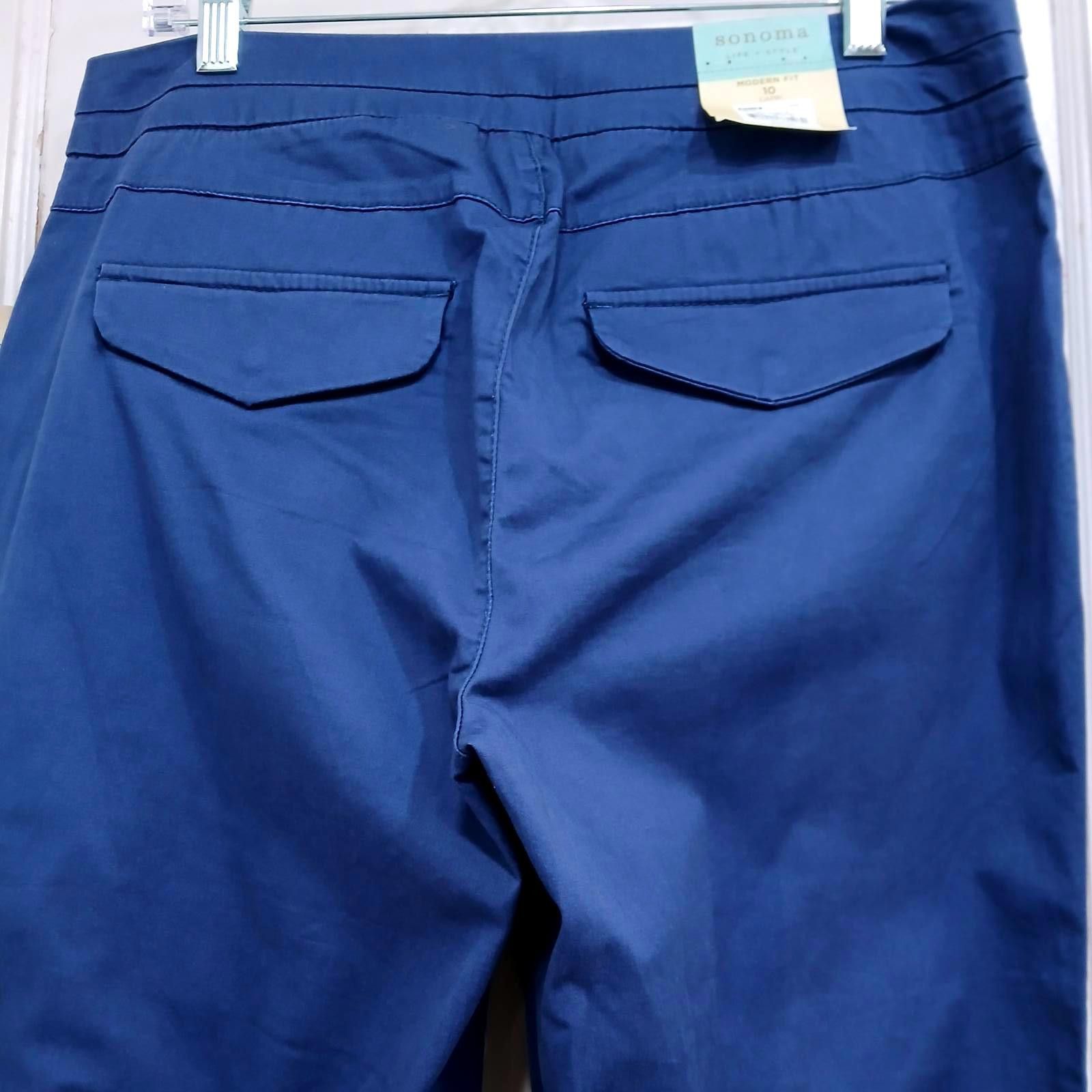 Sonoma Sonoma Life + Style Modern Capri Pants Size 10 Periwinkle Size 32" / US 10 / IT 46 - 7 Thumbnail