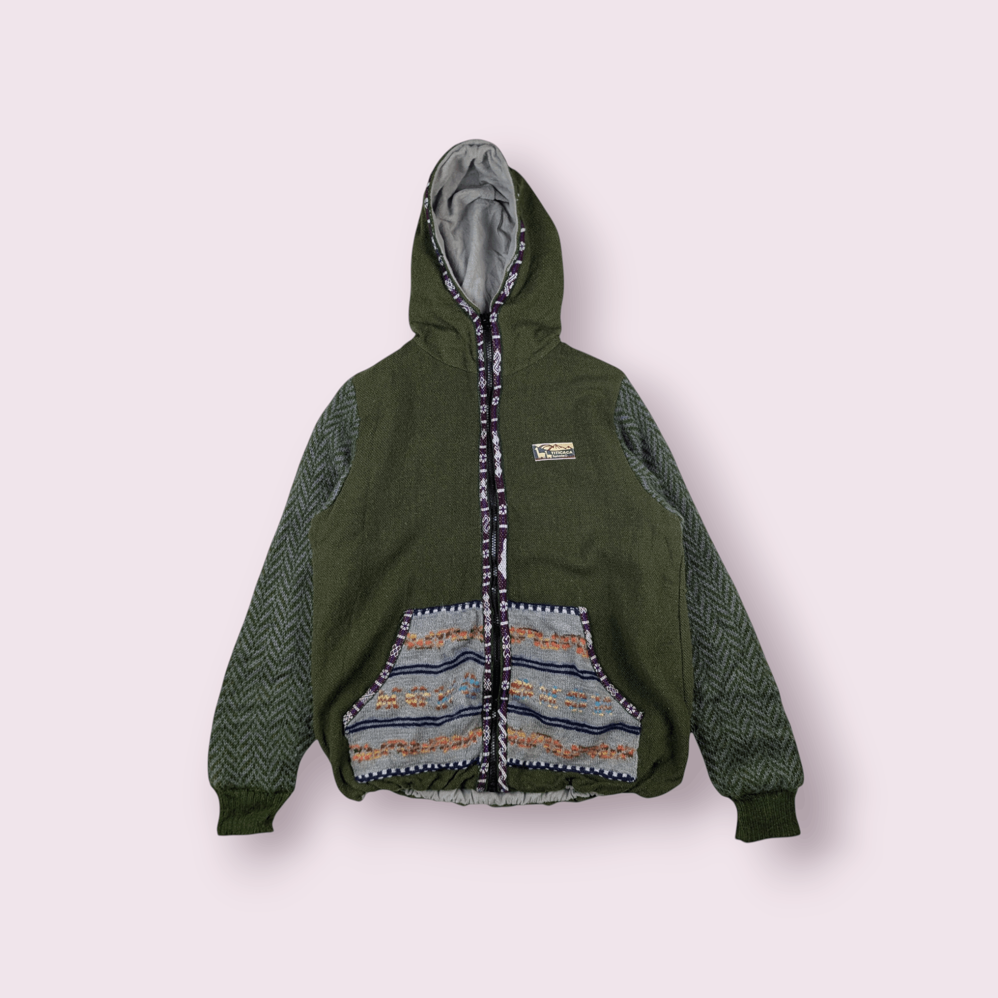 Japanese Brand TITICACA Multicolor Christmas Thanksgiving Wool Knit Hoodie Size US S / EU 44-46 / 1 - 2 Thumbnail