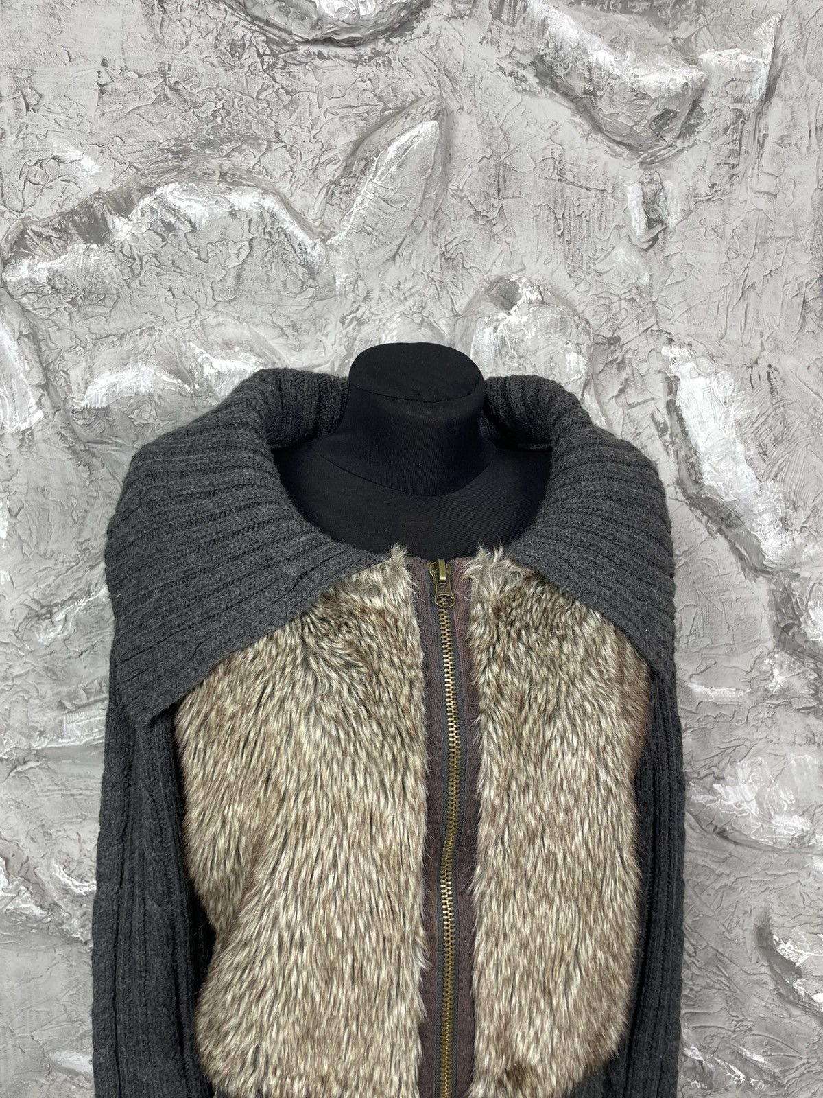 If Six Was Nine Y2K Fur Zip Jacket Japanese LGB Hysteric Glamour Grunge Vibe Size US S / EU 44-46 / 1 - 4 Thumbnail