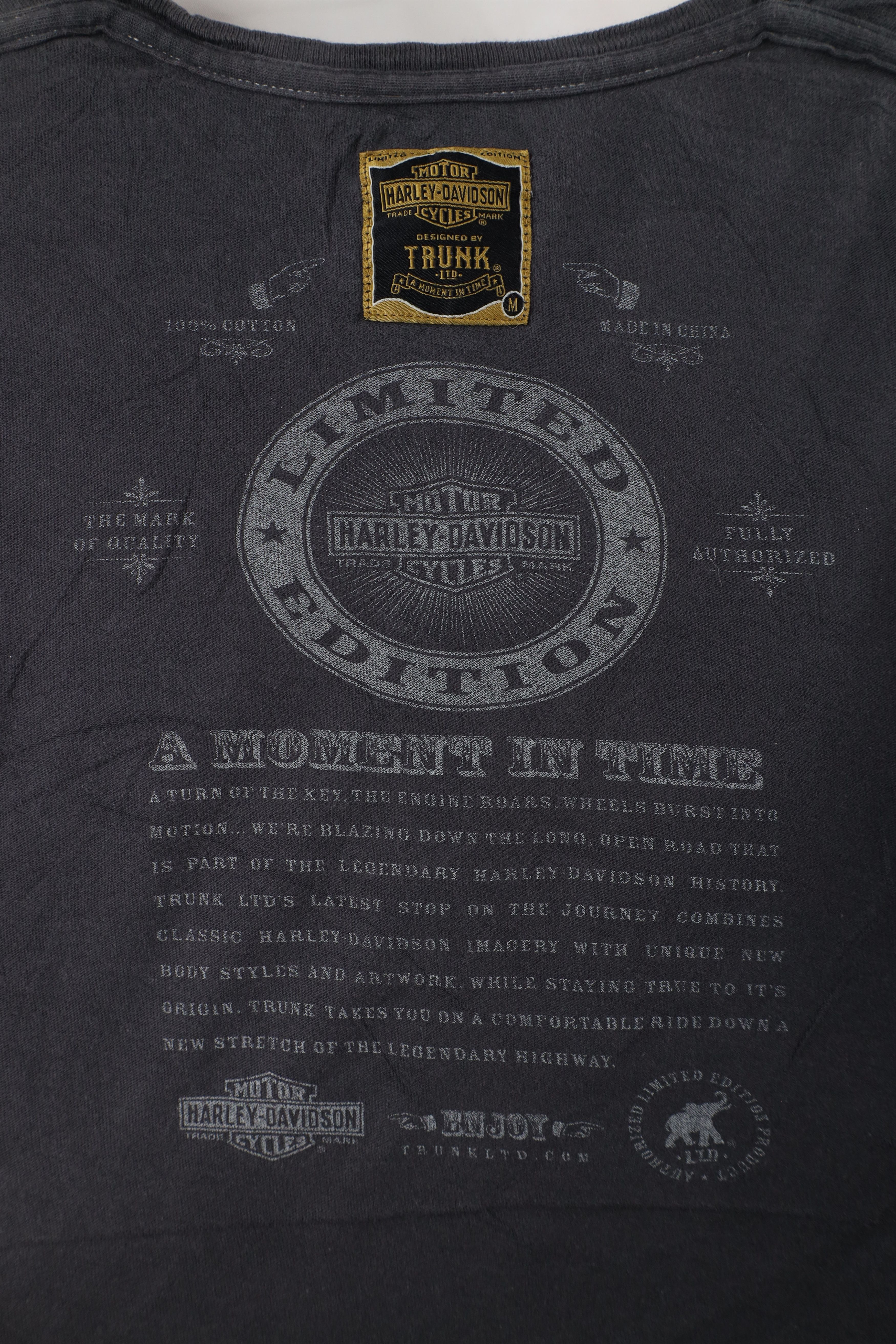 Harley Davidson Vintage Y2K Harley Davidson x Trunk LTD Skull T-Shirt Size US M / EU 48-50 / 2 - 8 Thumbnail