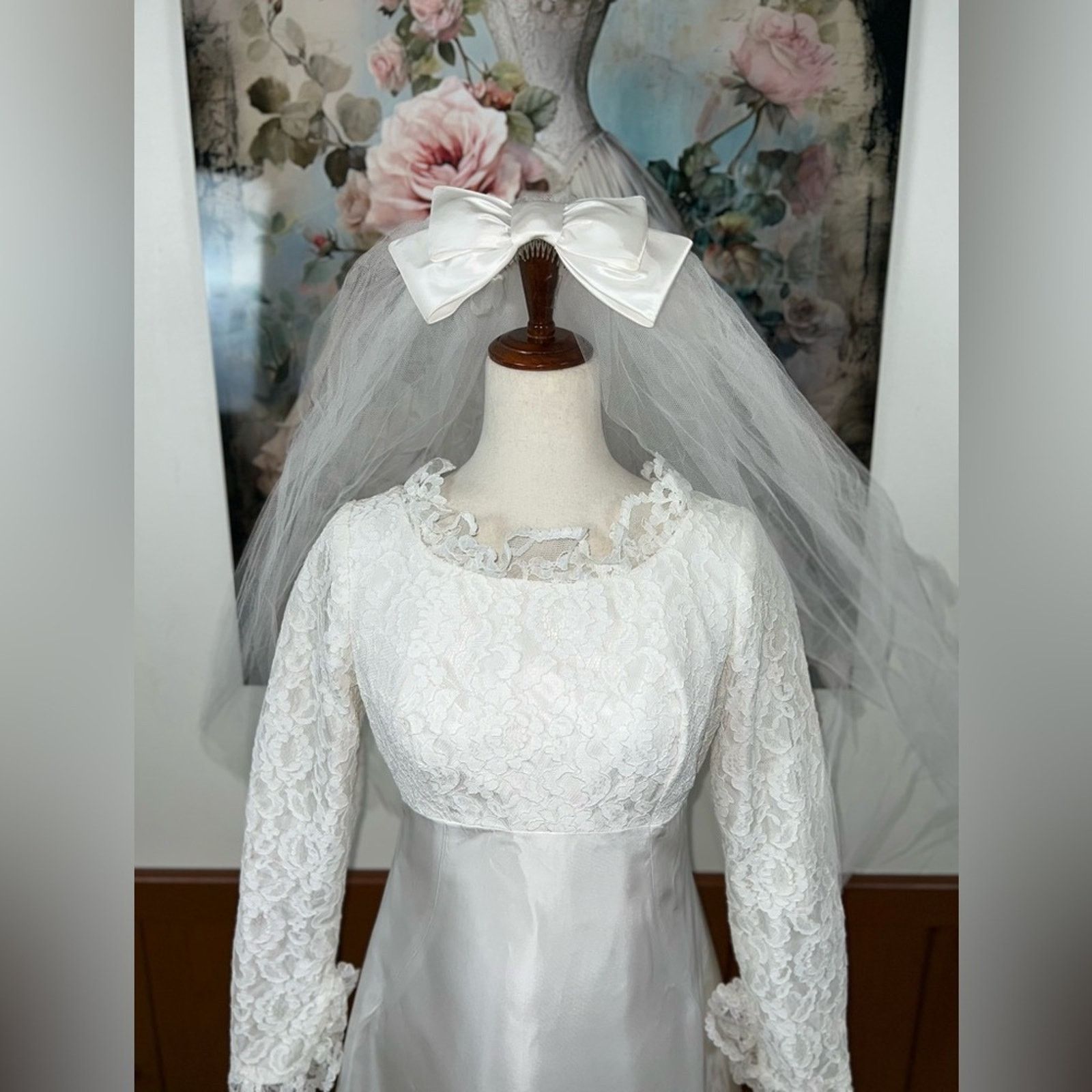 Vintage 1960s/70s Cole of Columbus Wedding Gown Veil!