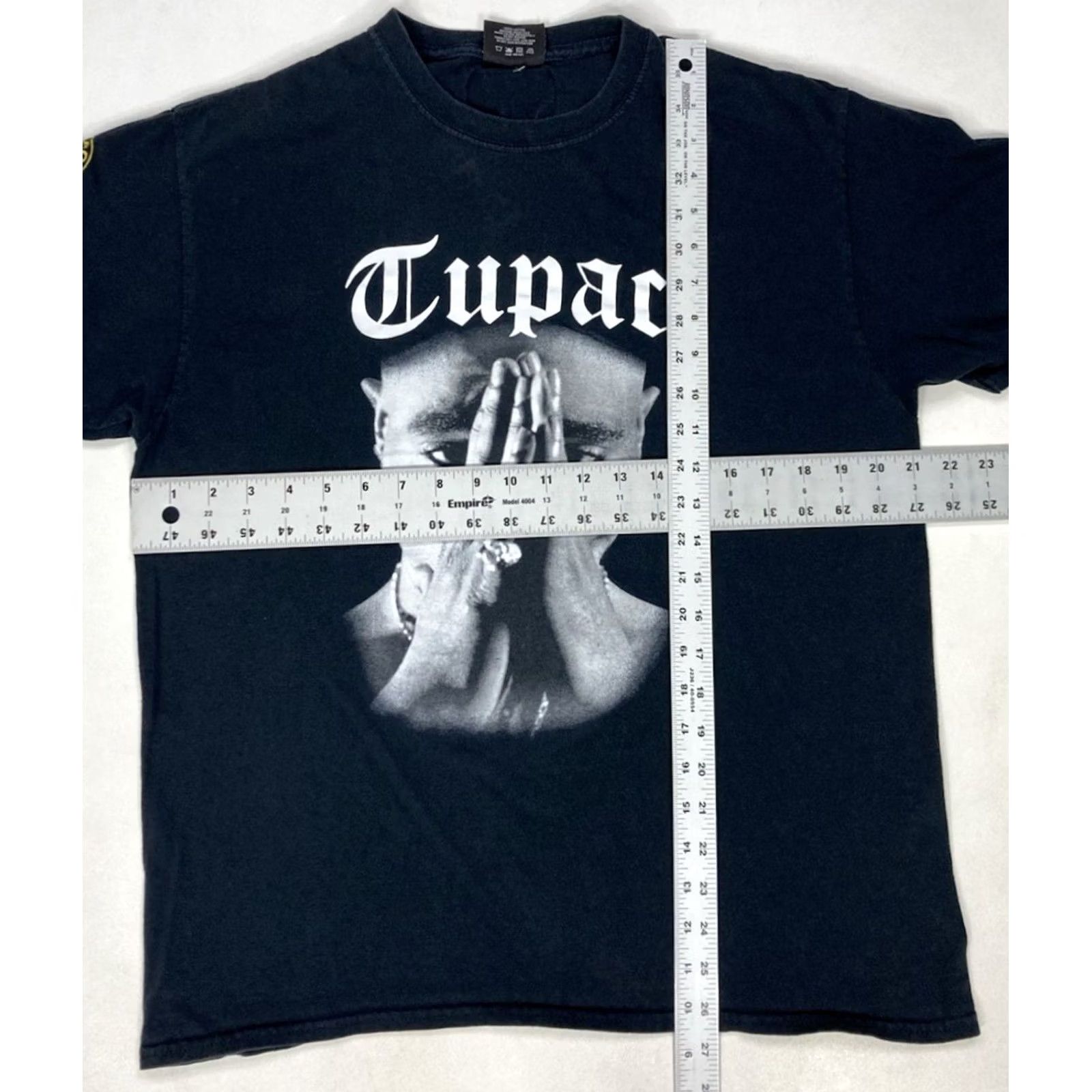 Vintage Cross Colours 2pac Tupac Shakur Retro Graphic T-shirt Men Large Black Music Shirt Size US L / EU 52-54 / 3 - 7 Thumbnail