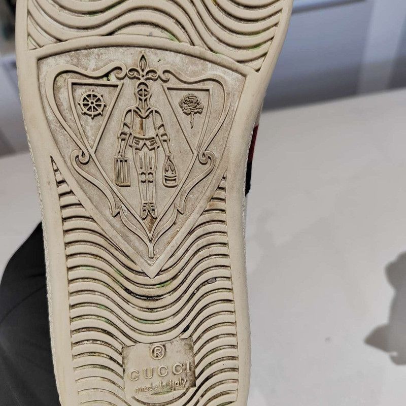 Gucci Gucci Ace Bee and Star Low-Top Sneakers Size US 5 / IT 35 - 6 Thumbnail