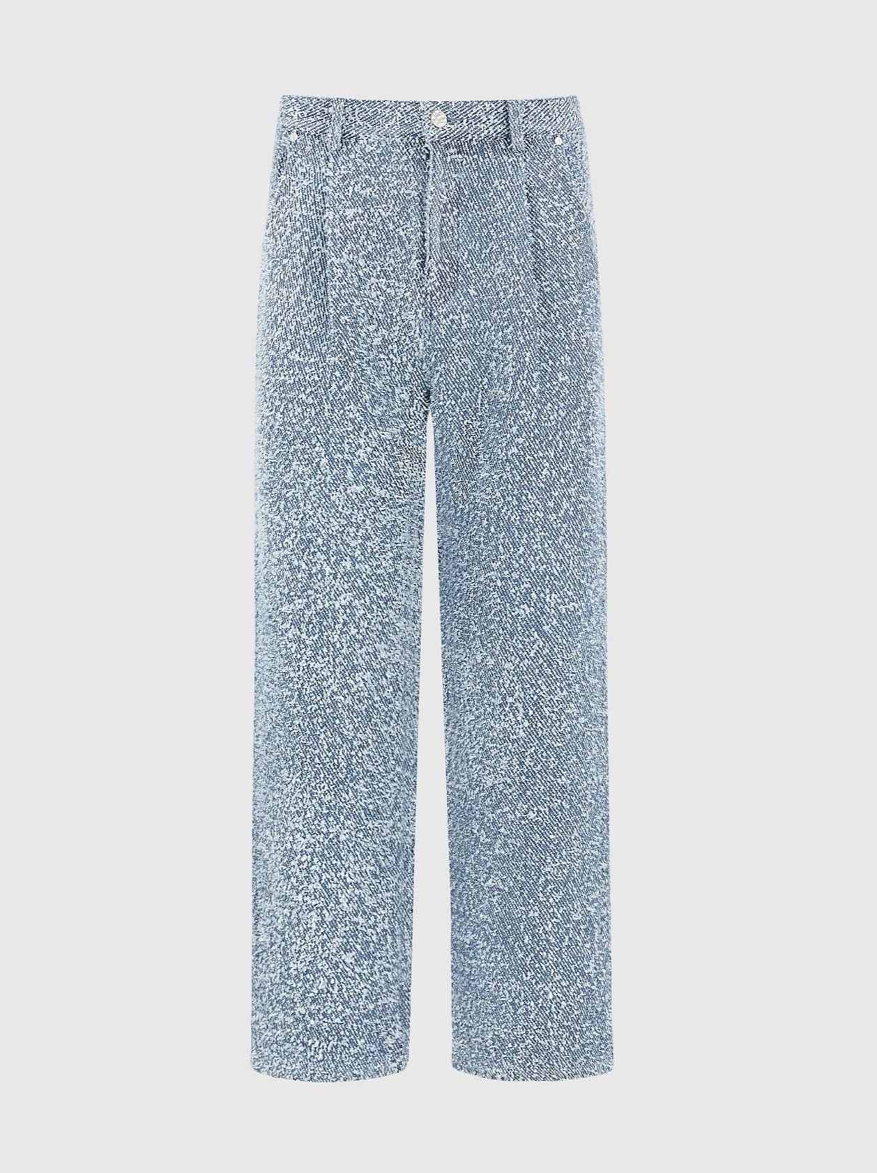 Boucle Pleated Jeans