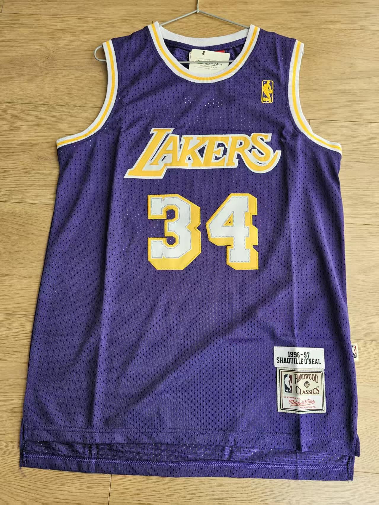 NBA Angeles Lakers #32 Shaquille O'Neal Jersey Purple Size US M / EU 48-50 / 2 - 1 Thumbnail