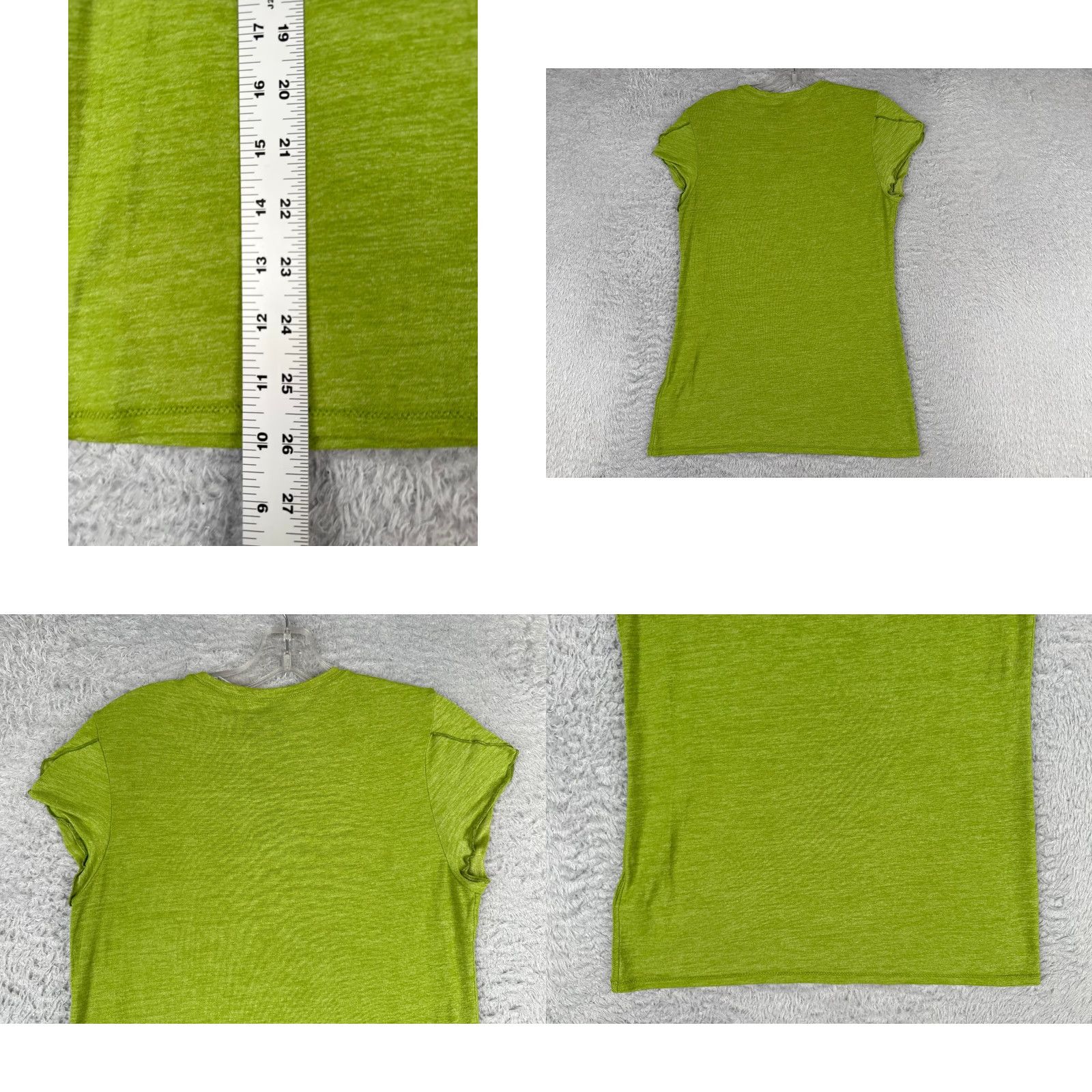Patagonia Patagonia Shirt Women S Green Short Sleeve Crew Neck Nylon Blend Glorya Tee Size S / US 4 / IT 40 - 9 Thumbnail