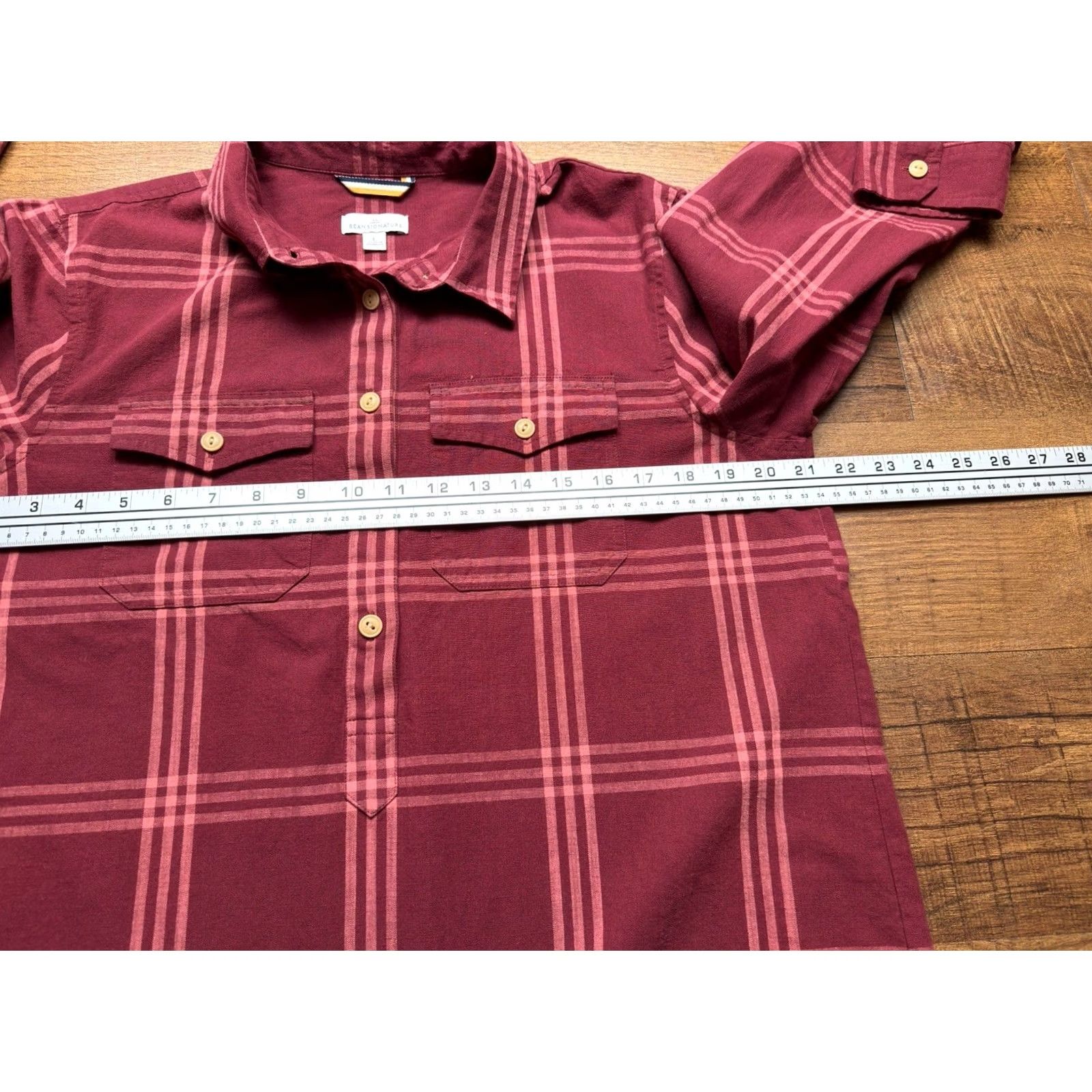 Vintage LL Bean Signature Popover Shirt Red Large Womens Plaid Casual Classic Size L / US 10 / IT 46 - 5 Thumbnail