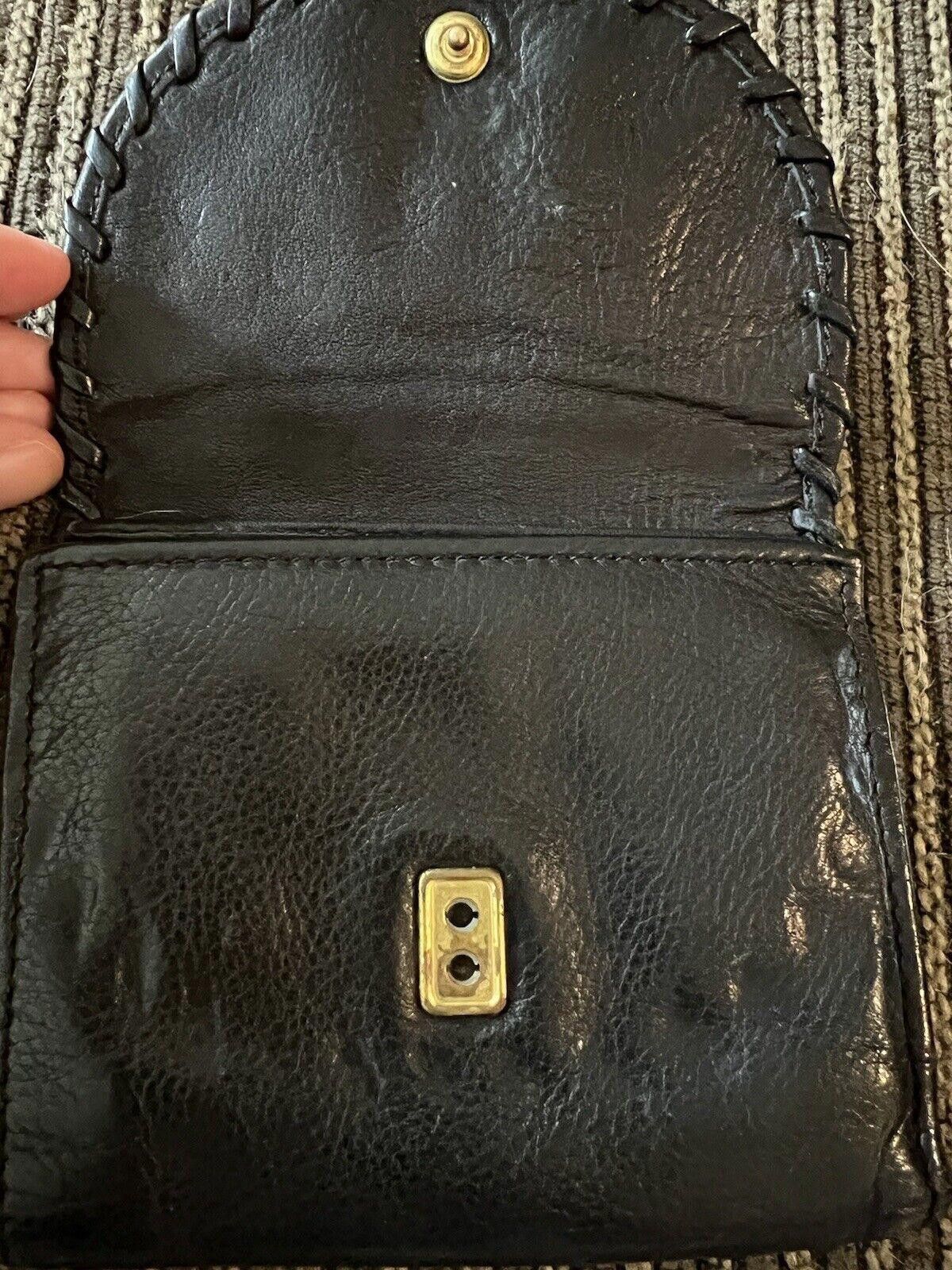 Designer black leather wallet womens Size ONE SIZE - 4 Thumbnail