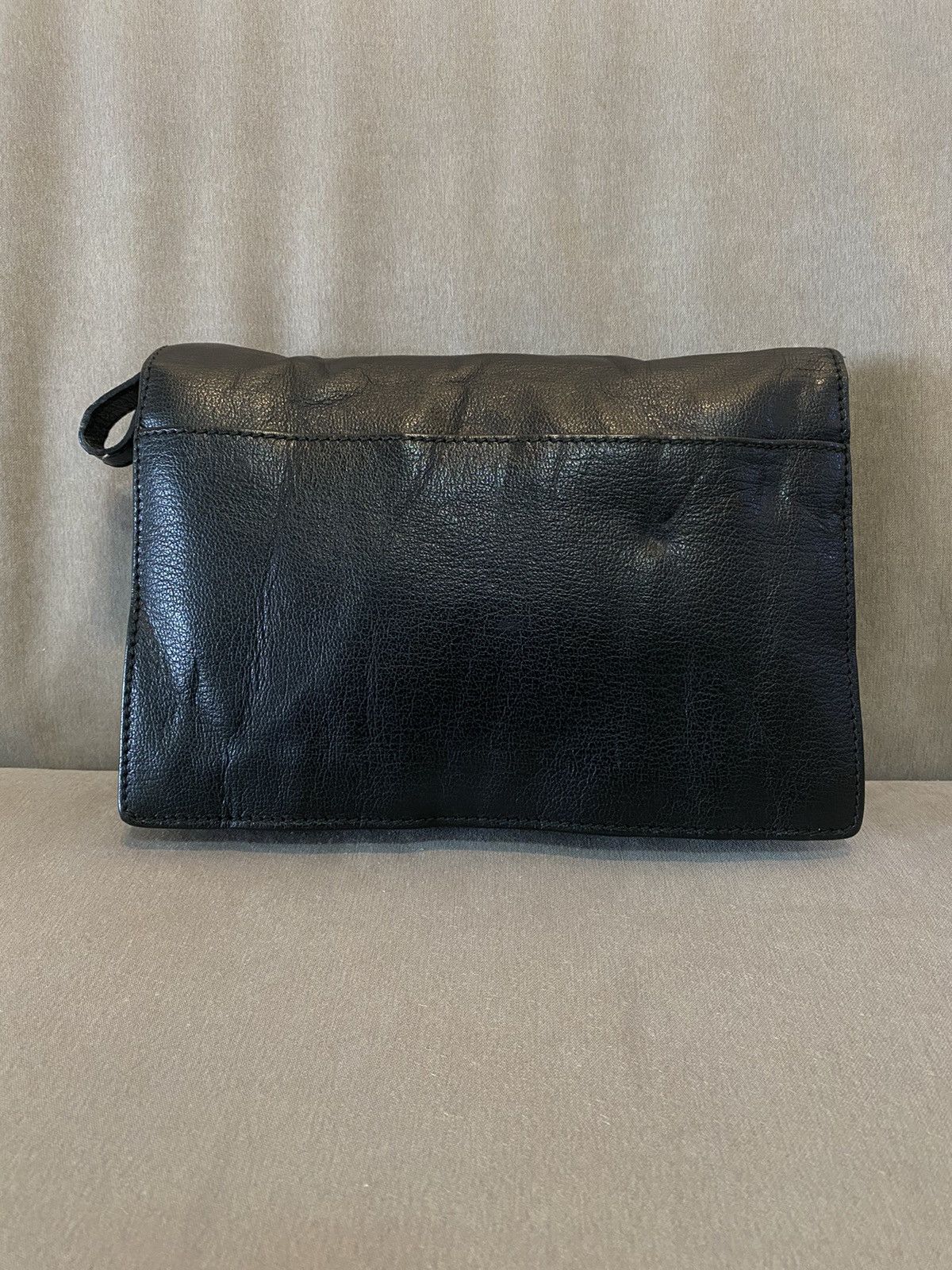 Gucci Gucci Leather Clutch Bag Black Made Italy Size ONE SIZE - 2 Thumbnail