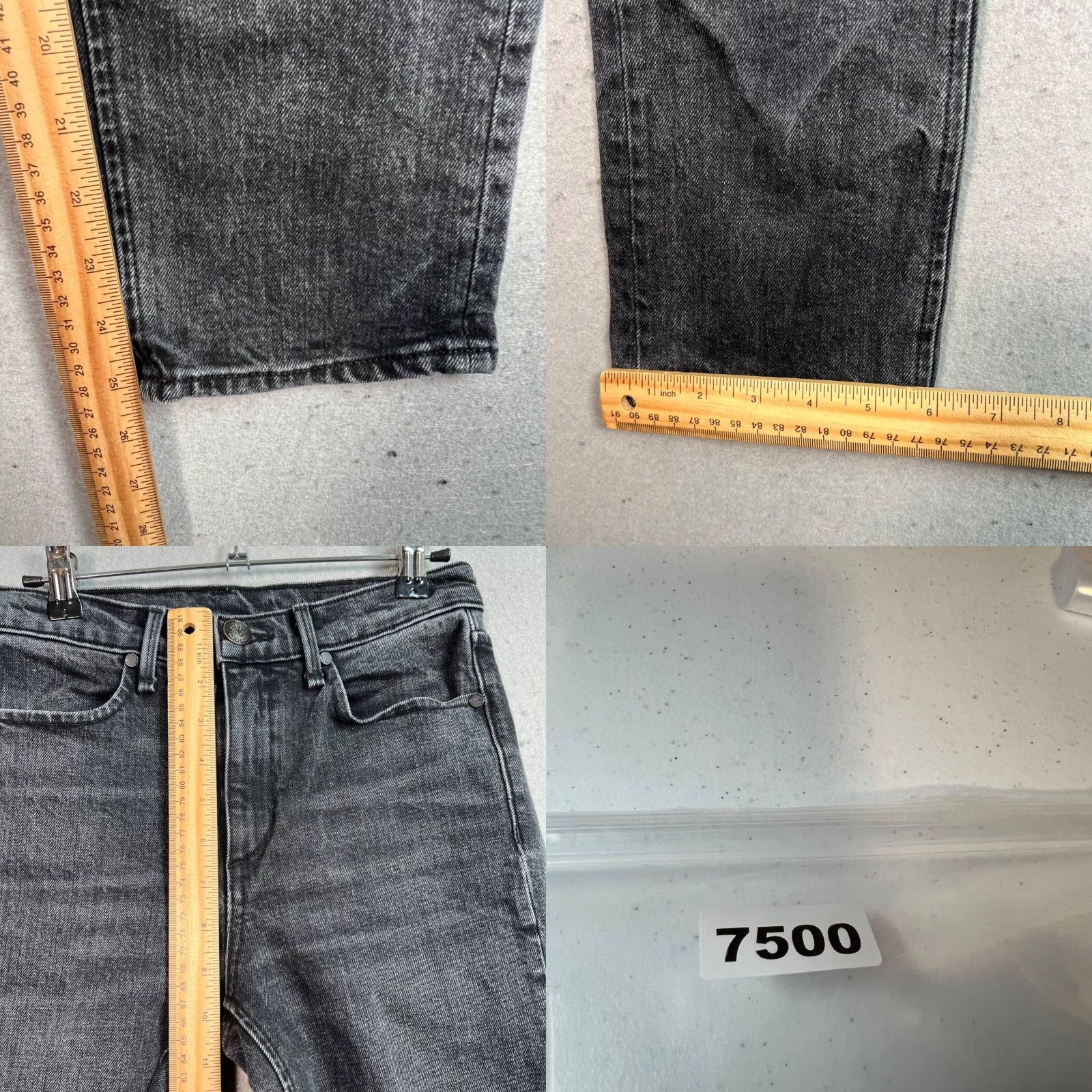 Rag & Bone Rag & Bone Jeans - Denim - Women's Skinny Jeans - Size 25 - Gray - Mid Rise - 25-Inseam - Cotton Blend - Regular - Vintage/Used 8/10 - Womens Size 42" / US 20 - 8 Thumbnail
