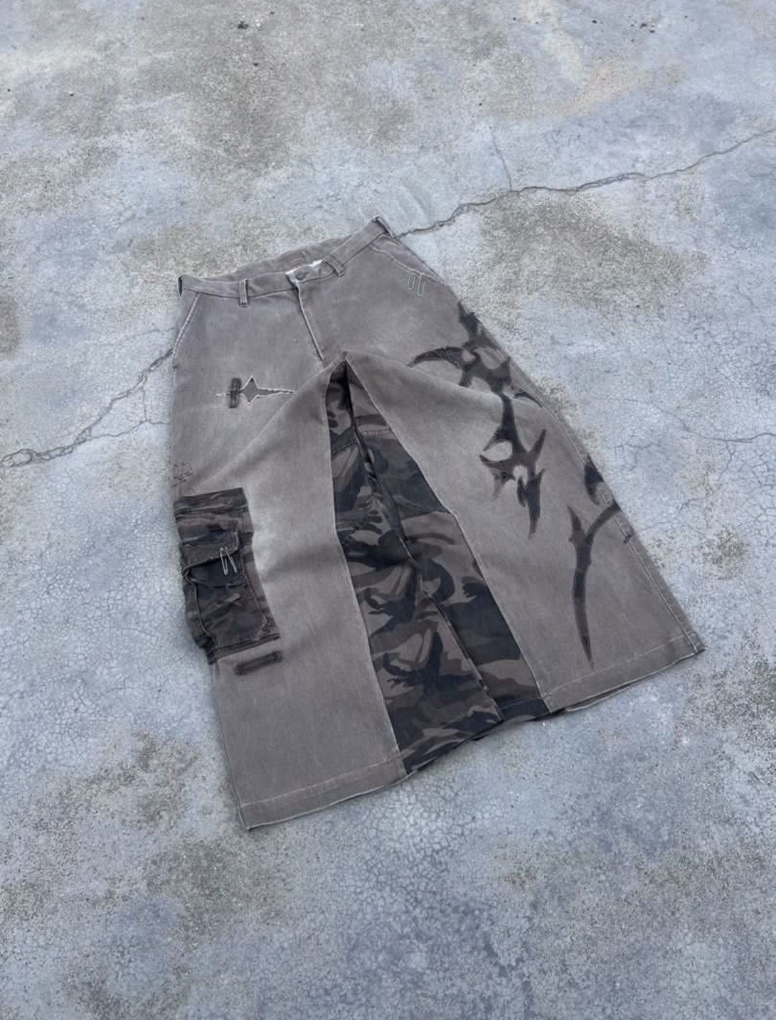 Japanese Brand Fulgurite coduroy rework Wide leg Baggy Size US 32 / EU 48 - 2 Thumbnail