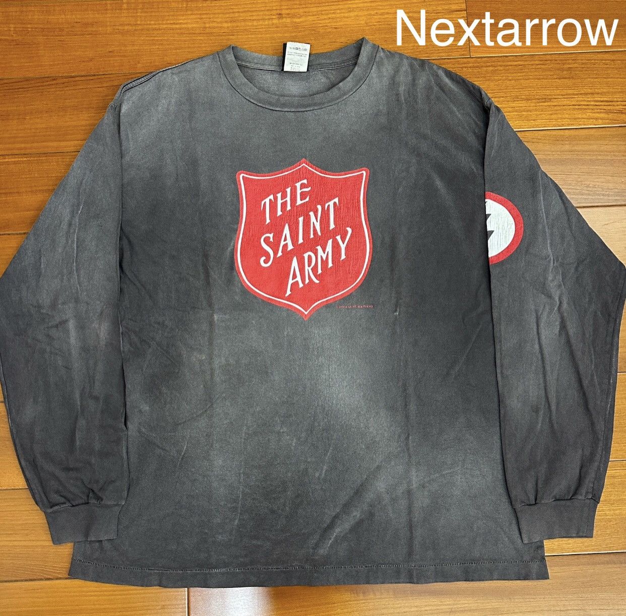 Saint Michael Saint Michael highway plate black old long sleeved shirt Size US XXL / EU 58 / 5 - 2 Thumbnail