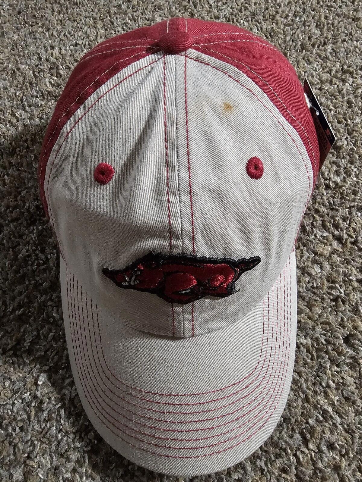 Starter Vintage Arkansas Razorbacks Hat - Starter Team NWT NWD Size ONE SIZE - 2 Thumbnail