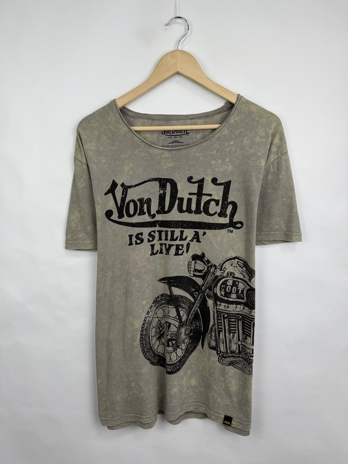 Von Dutch 🇺🇸 Vintage 90s Von Dutch Motorcycle Choppers T-Shirt Rare Size US XL / EU 56 / 4 - 4 Thumbnail
