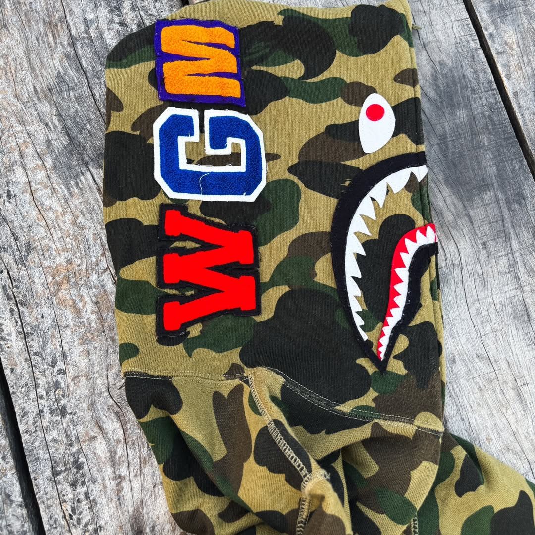 Bape × Nigo 1st Camo Shark Full Zip Hoodie Size XS / US 0-2 / IT 36-38 - 6 Thumbnail