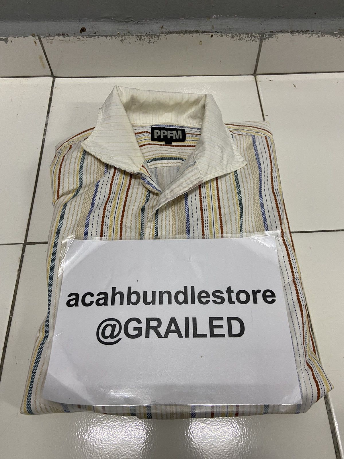 PPFM PPFM STRIPED BUTTON UP SHIRT Size US M / EU 48-50 / 2 - 15 Thumbnail