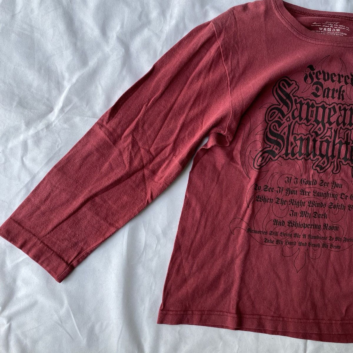 Beauty Beast × If Six Was Nine × Japanese Brand Japanese Poem Fevered Dark Sergeant Slaughter Long Sleeve Size US M / EU 48-50 / 2 - 4 Thumbnail