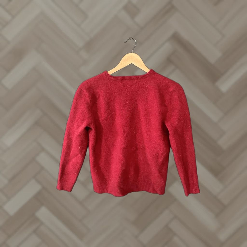 Ralph Lauren Polo Ralph Lauren Womens Red Lambs Wool Pullover Sweatshirt Size Large Size L / US 10 / IT 46 - 1 Thumbnail