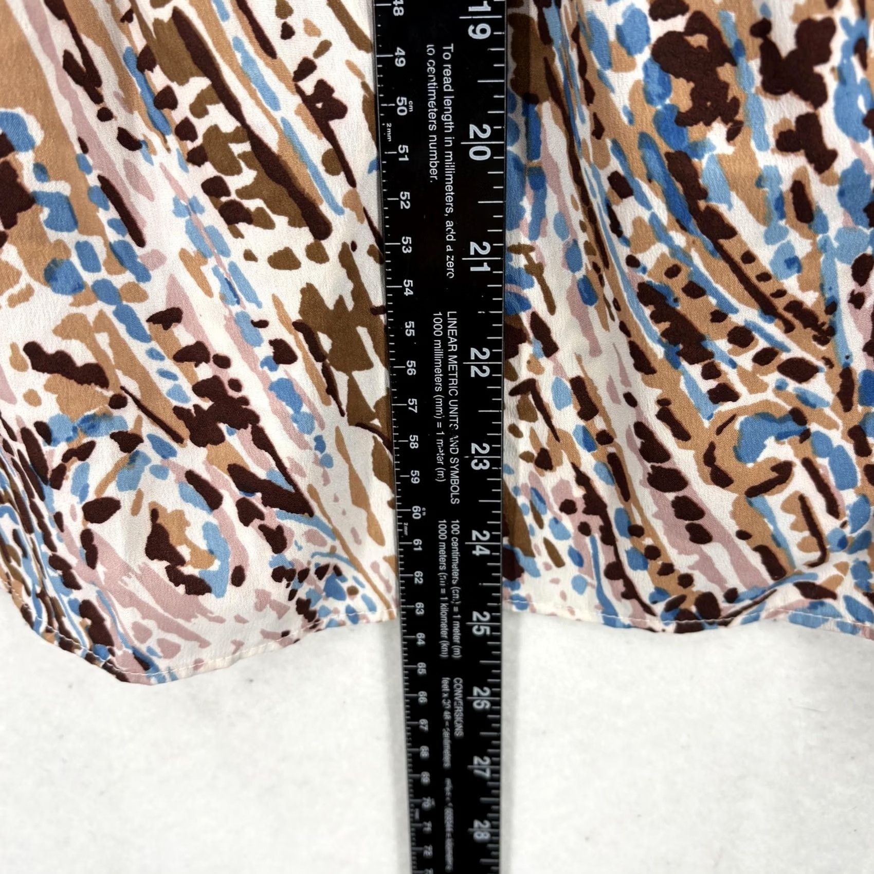 Banana Republic VINTAGE Banana Republic Shirt Womens Extra Small Petite Abstract Print Sleeveless Top Size XS / US 0-2 / IT 36-38 - 6 Thumbnail
