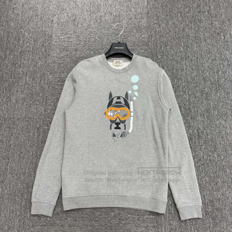 Hermes Hermes Embossed pattern sweatshirt Size US M / EU 48-50 / 2 - 1 Thumbnail