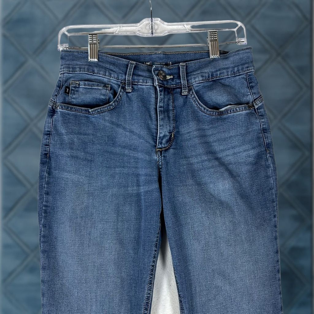 Lee Lee Easy Fit Skinny Jeans Womens 6 Petite Mid Rise Stretch Blue Denim 6P Size 28" / US 6 / IT 42 - 1 Thumbnail