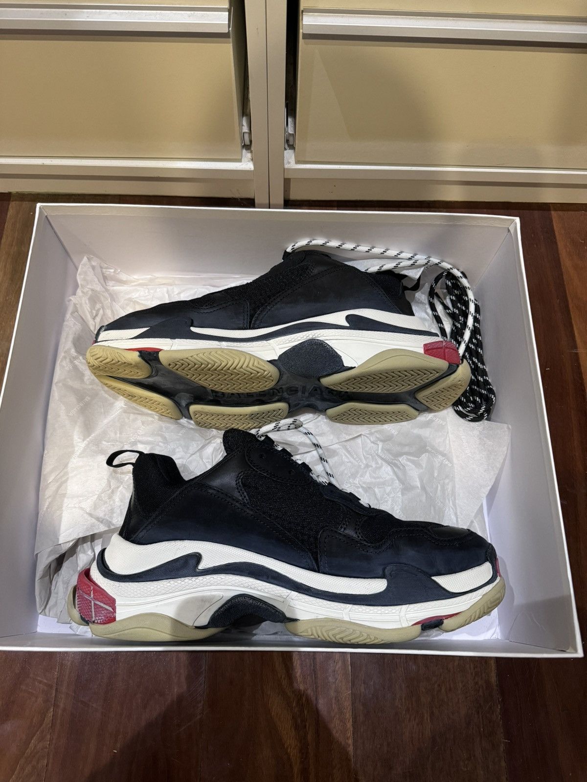 Balenciaga Balenciaga Triple S Black Size US 11 / EU 44 - 2 Thumbnail