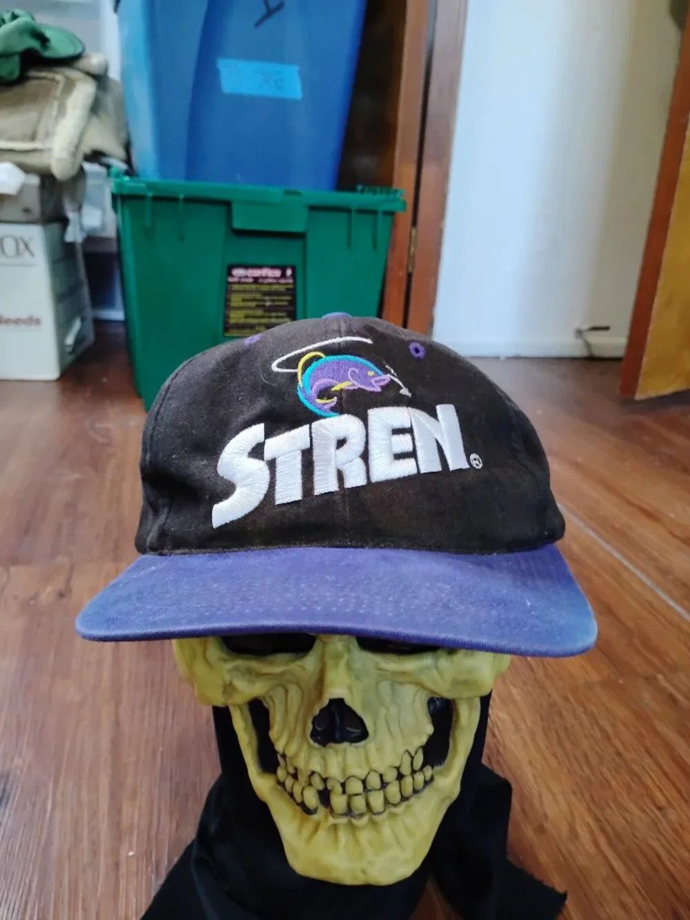 Other Vintage Stren Fishing Line Two Tone Snap Hat Cap Size ONE SIZE - 1 Thumbnail