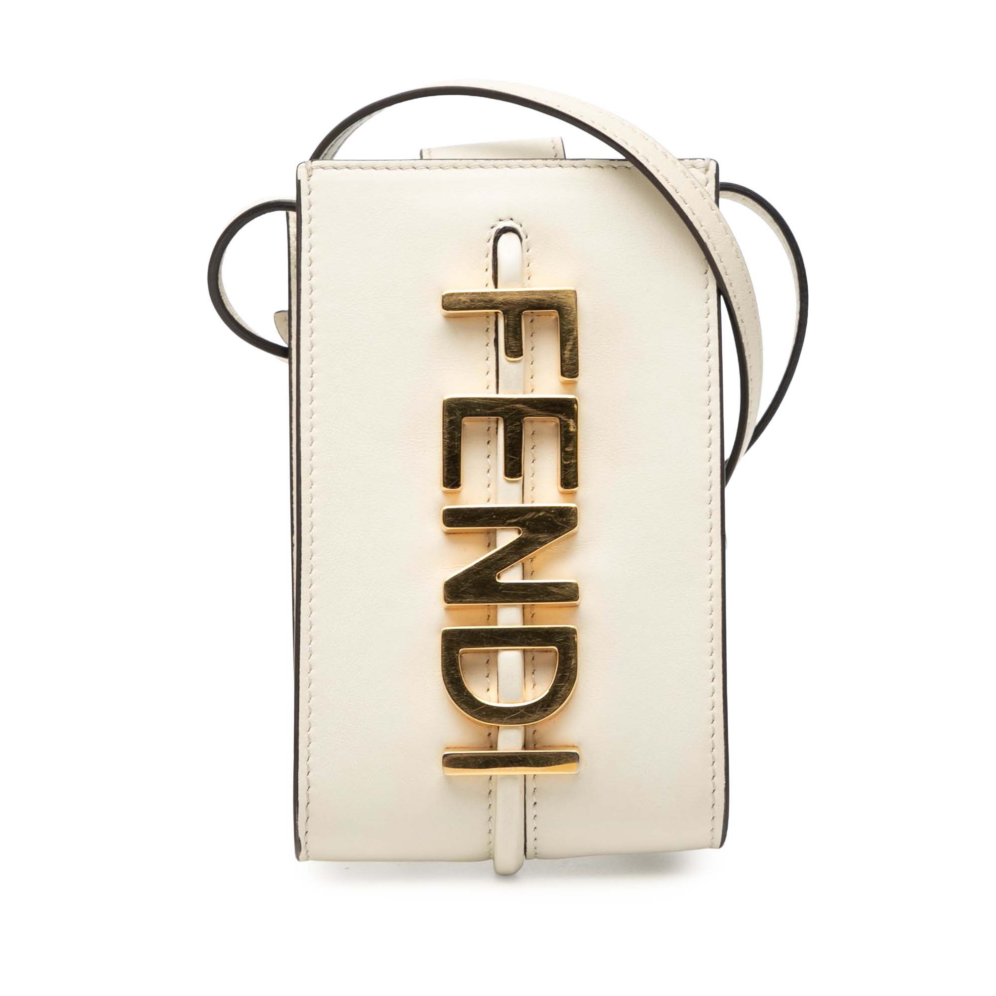Fendi Fendi Leather Fendigraphy Phone Pouch Size ONE SIZE - 1 Thumbnail