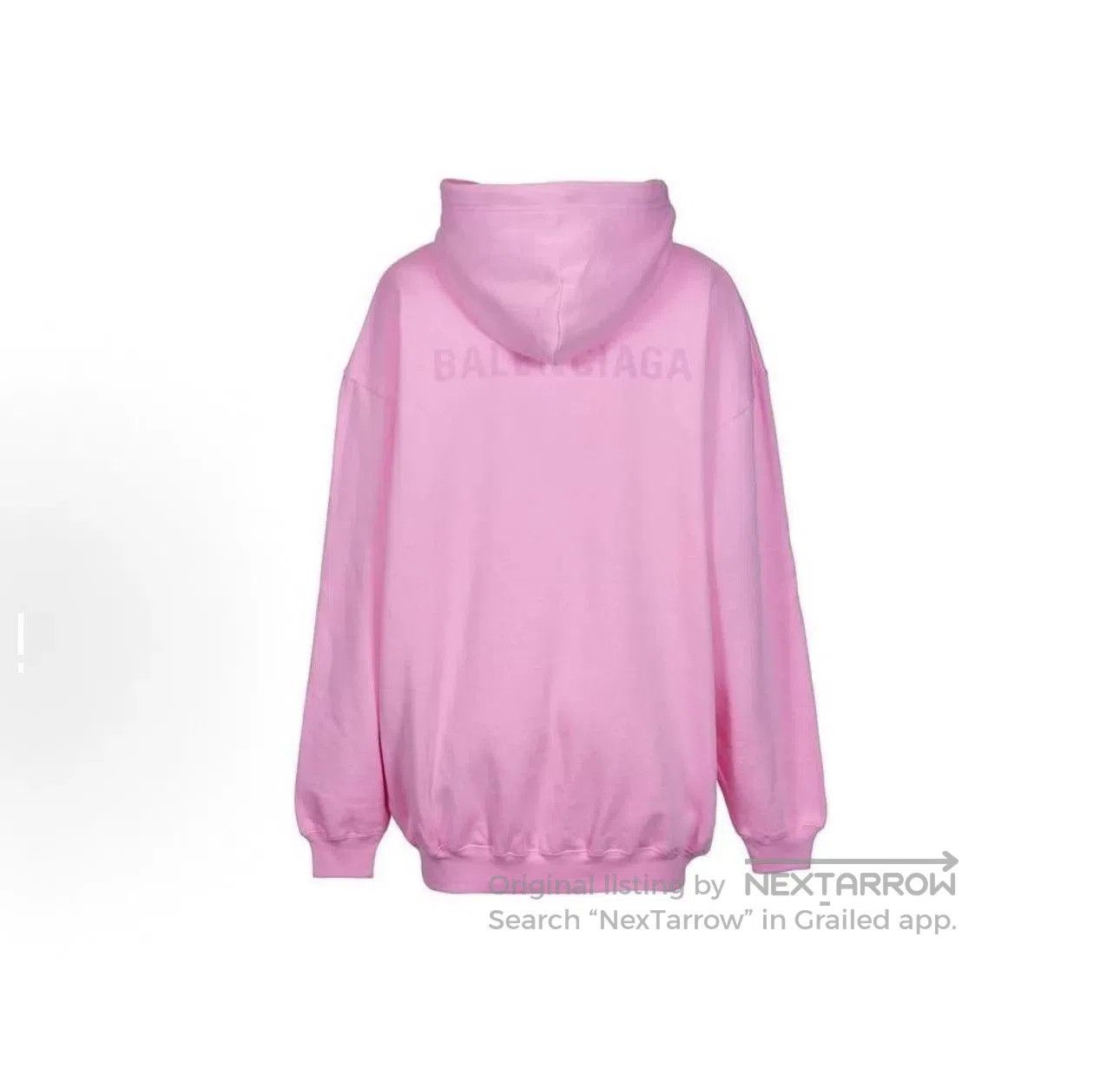Balenciaga Balenciaga Pink Back Logo Hoodie. Size US S / EU 44-46 / 1 - 3 Thumbnail