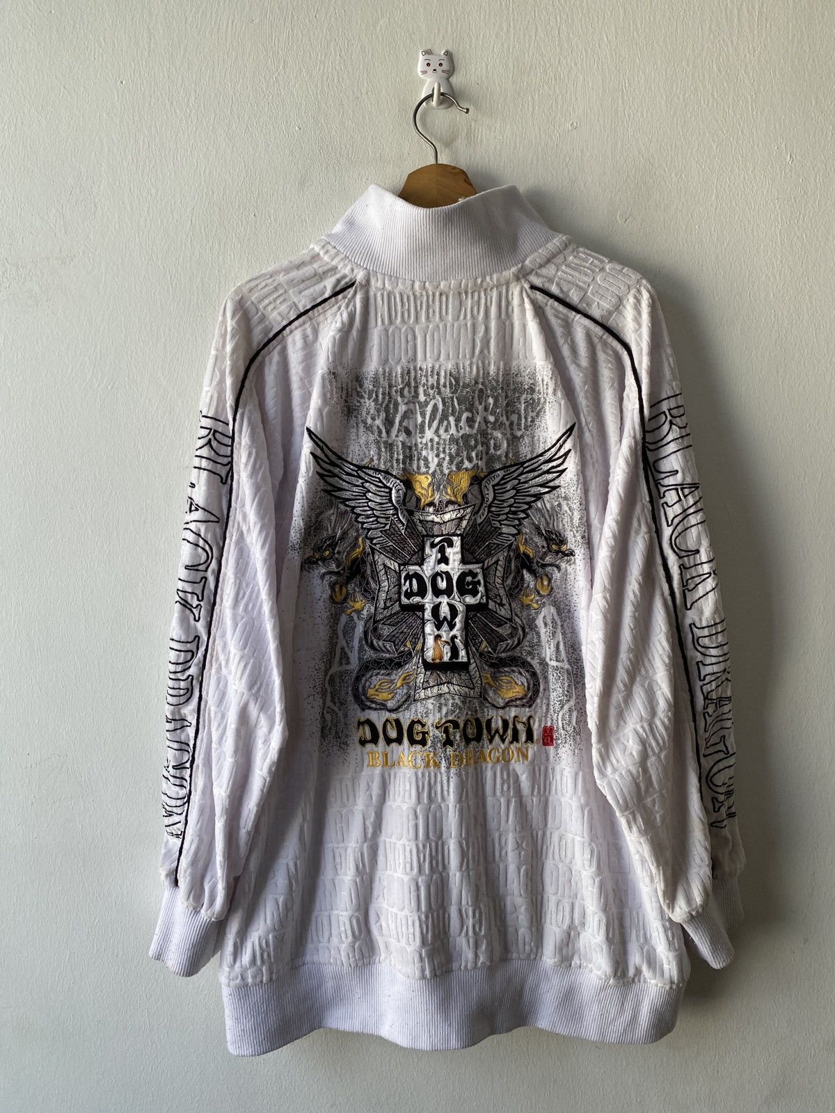 Dogtown × Japanese Brand × Vintage DogTown Black Dragon Design Monogram Zipper Jacket Size US XL / EU 56 / 4 - 6 Thumbnail
