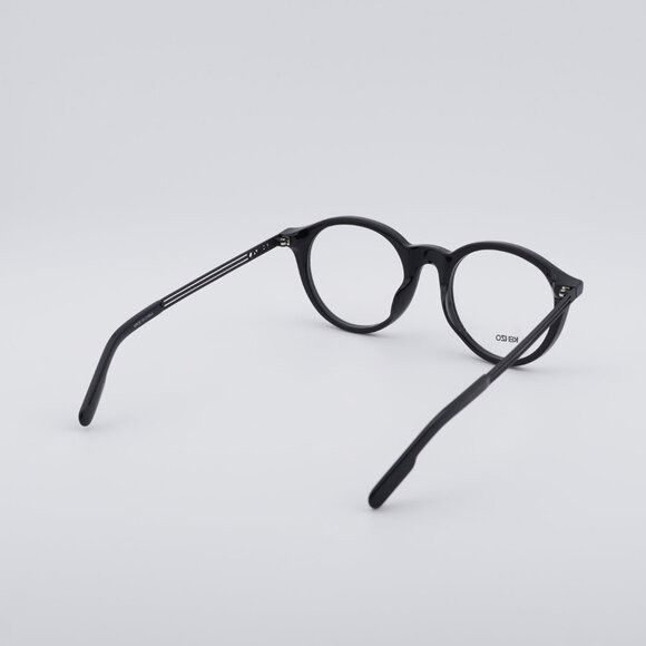 Kenzo Kenzo KZ50015U 001 Eyeglasses Shiny Black 51mm Round Frame Size ONE SIZE - 4 Thumbnail