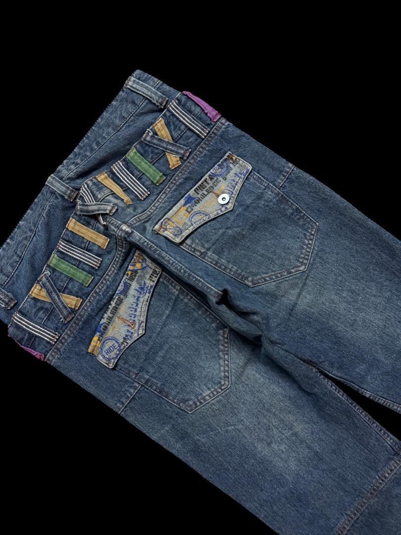 Seditionaries Vintage DoubleFocus Double Waist Zipper Style Mudwash Rare Size US 31 - 1 Thumbnail