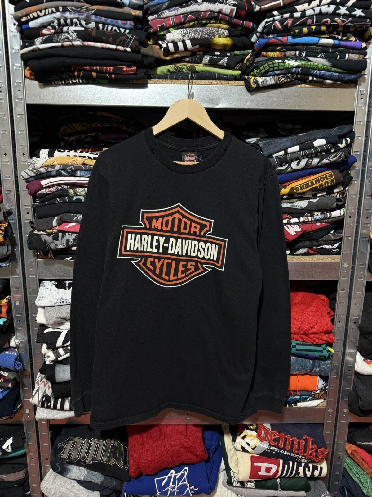 Harley Davidson Vintage 2006 Harley Davidson Poker Long Sleeve T-Shirt Y2K Size US L / EU 52-54 / 3 - 2 Thumbnail