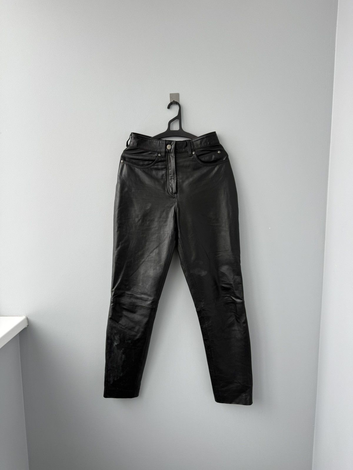 Leather Harley Davidson Vintage Leather Pants Size 28" / US 6 / IT 42 - 1 Thumbnail