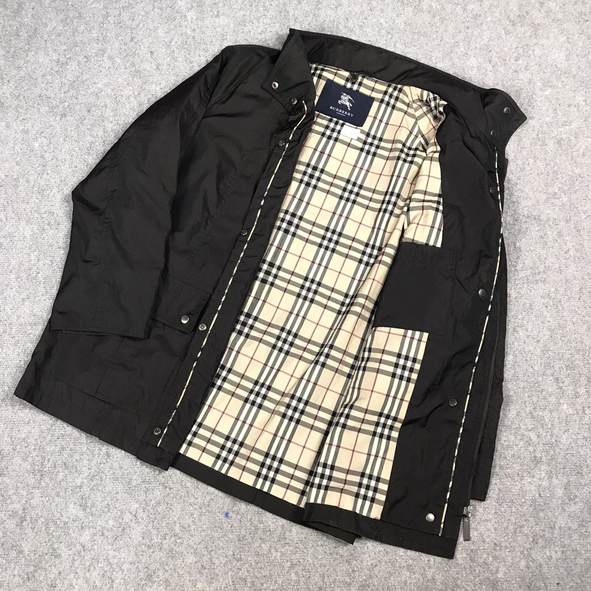 Burberry × Vintage BURBERRY NYLON ZIPPER JACKET Size US M / EU 48-50 / 2 - 8 Thumbnail