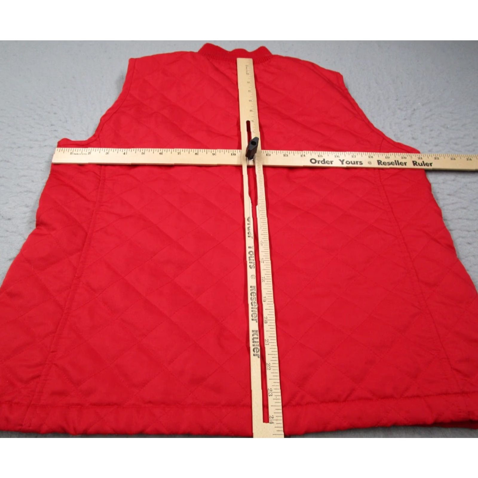 Lilly Pulitzer Lilly Pulitzer Vest Women Extra Large Red Quilted Full Zip Puffer Travel Golf Size L / US 10 / IT 46 - 5 Thumbnail