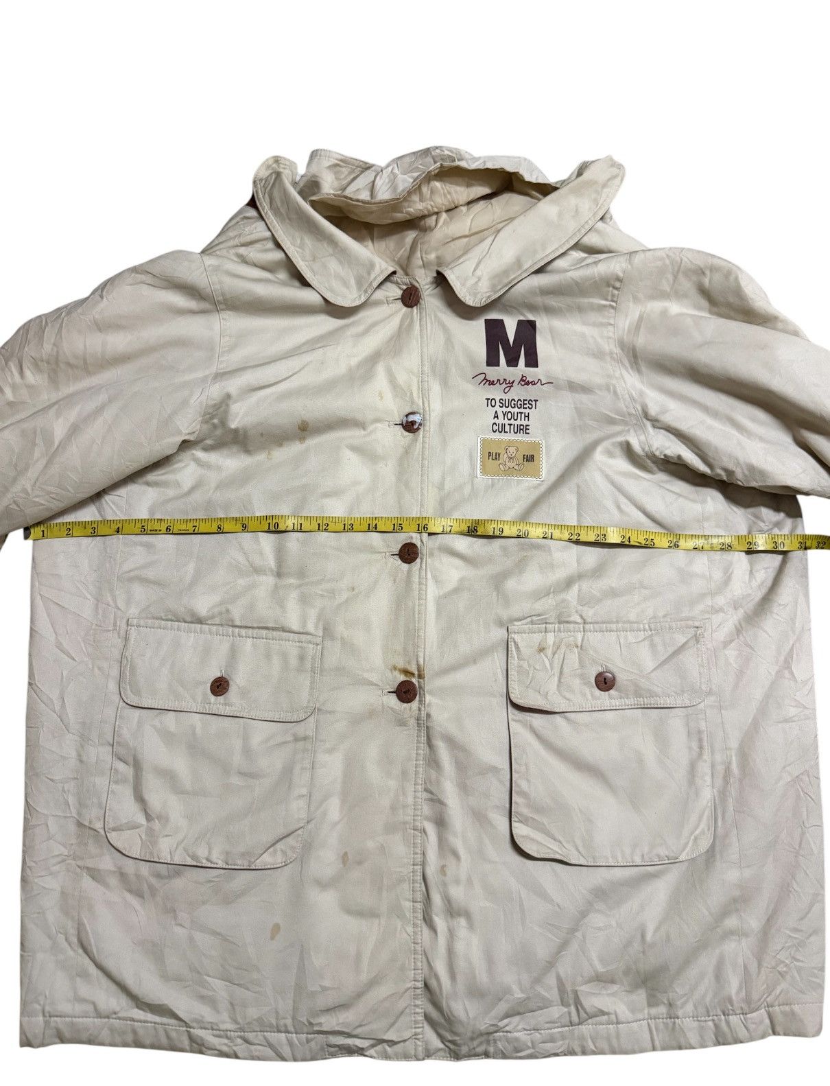 Japanese Brand MERRY BEAR Long jacket vintage Size US XL / EU 56 / 4 - 6 Thumbnail