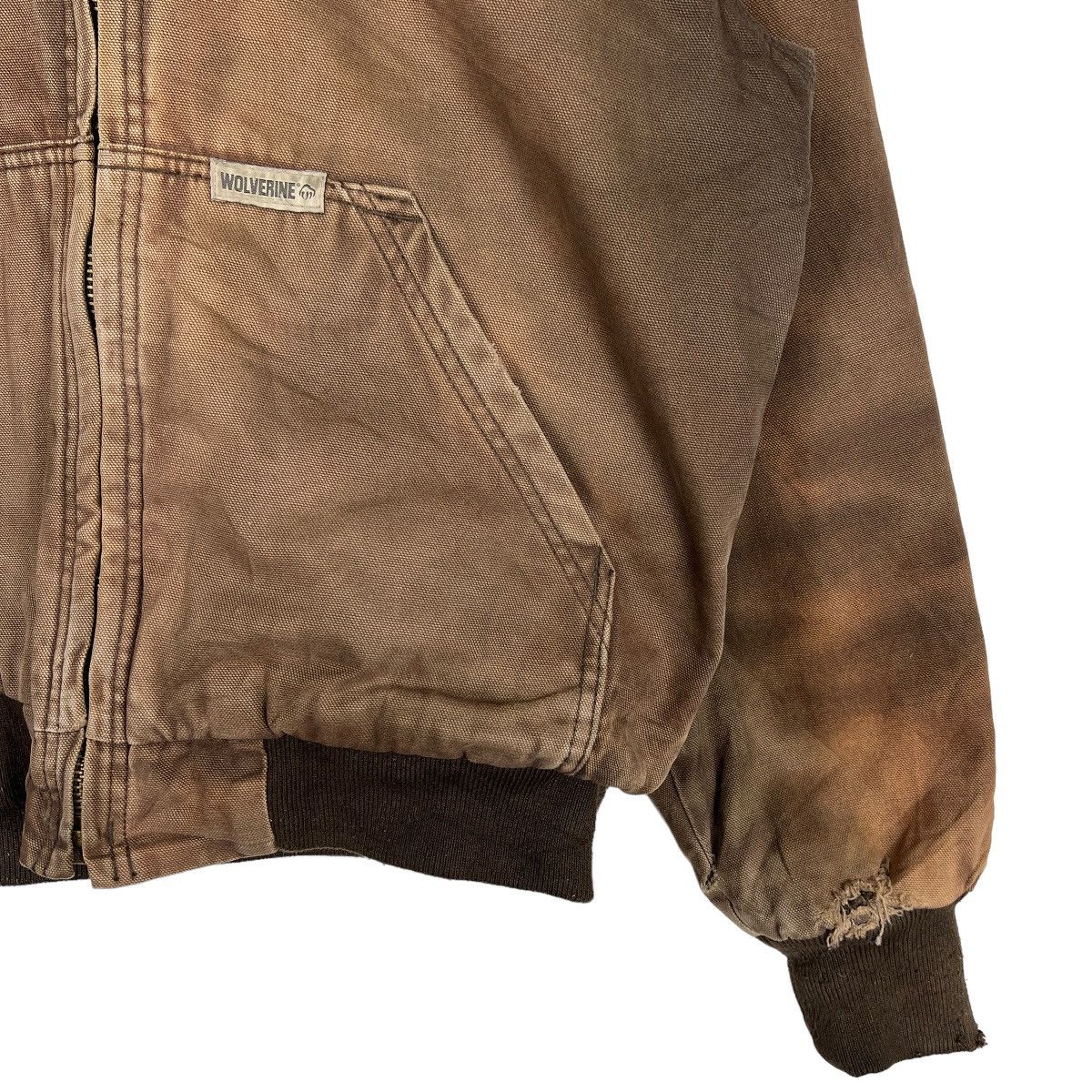 Wolverine 🔥 WOLVERINE DUCK CANVAS DYED DESTROY DISTRESS BOMBER JACKET Size US M / EU 48-50 / 2 - 5 Thumbnail