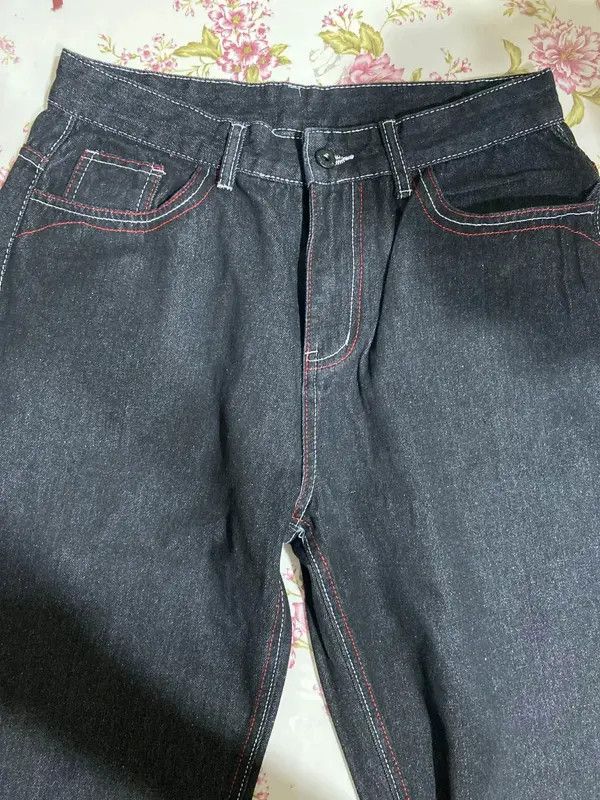 jeans with cool patches