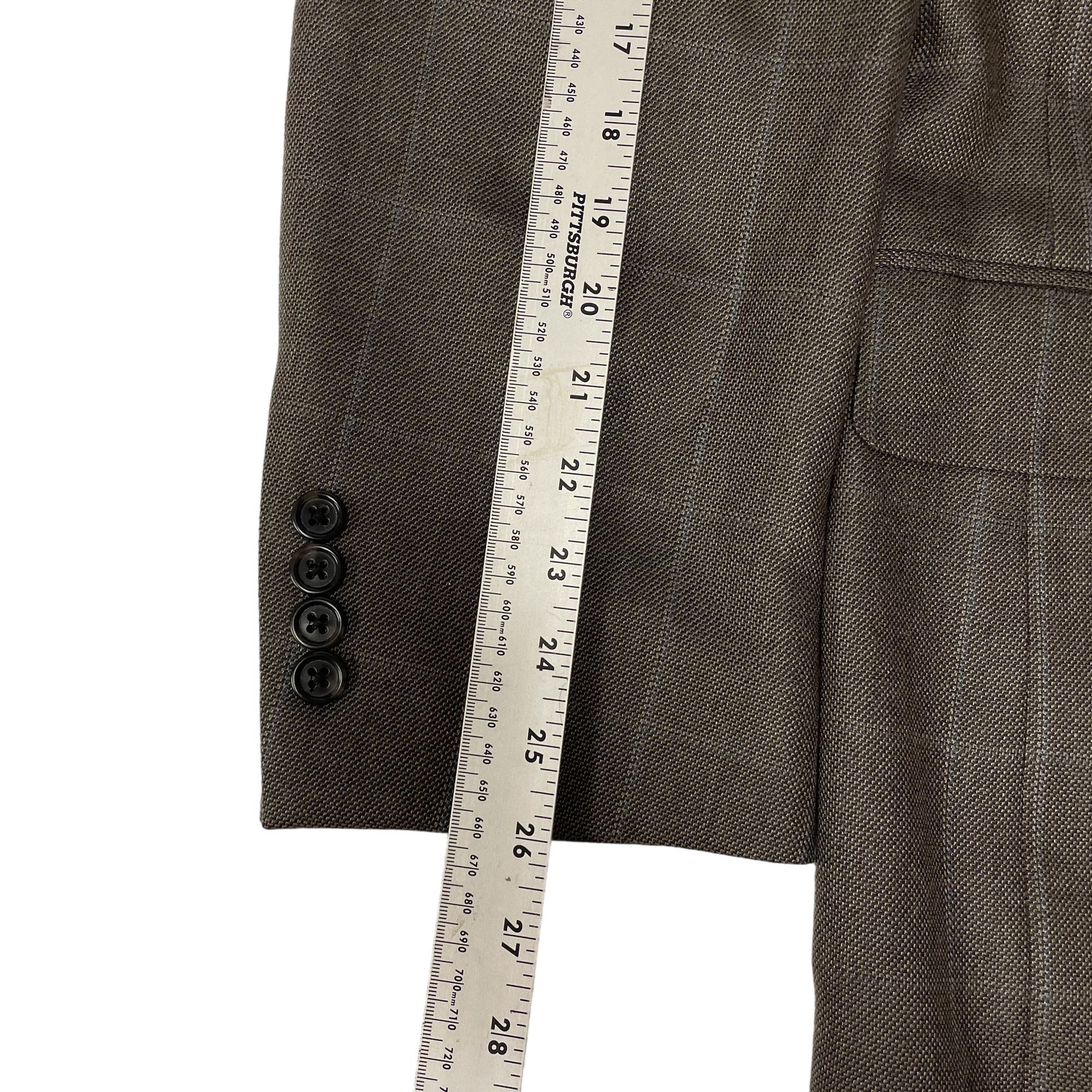 Jos A Bank Sport Coat Blue OVERCHECK Silk Camel Hair Jacket