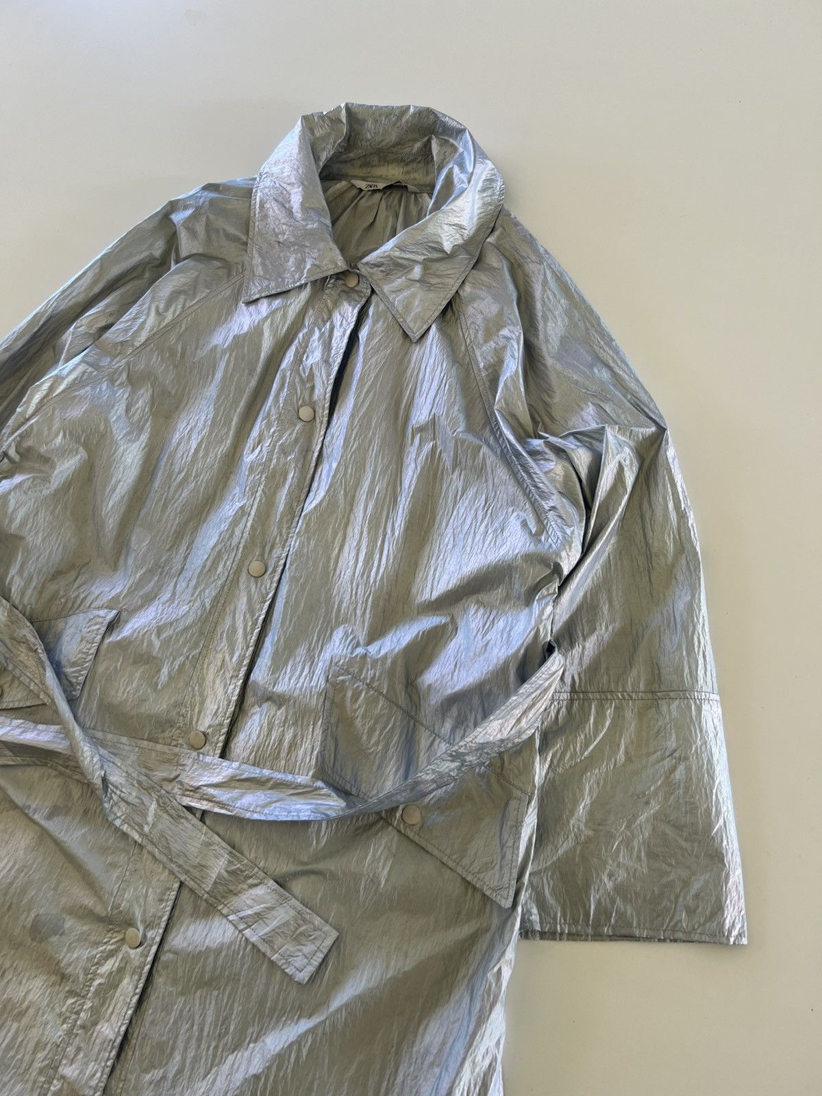 Zara Trench Coat Zara Metallic Size US M / EU 48-50 / 2 - 3 Thumbnail